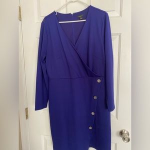 Ann Taylor long sleeve Dress in purple.
